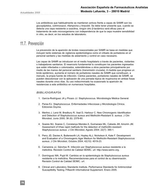 11. Técnicas para la detección de Staphylococcus aureus ... - PNCQ