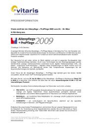 Pressemitteilung_Altenpflege 2009_0109 - Vitaris GmbH