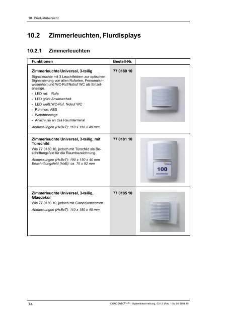 Systembeschreibung CONCENTO PLUS - Vitaris GmbH