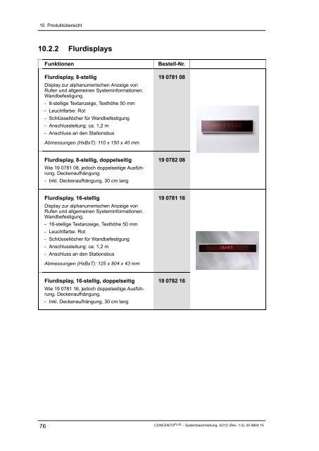 Systembeschreibung CONCENTO PLUS - Vitaris GmbH