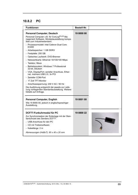 Systembeschreibung CONCENTO PLUS - Vitaris GmbH