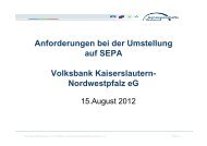 Skript zum Vortrag - Volksbank Kaiserslautern-Nordwestpfalz eG