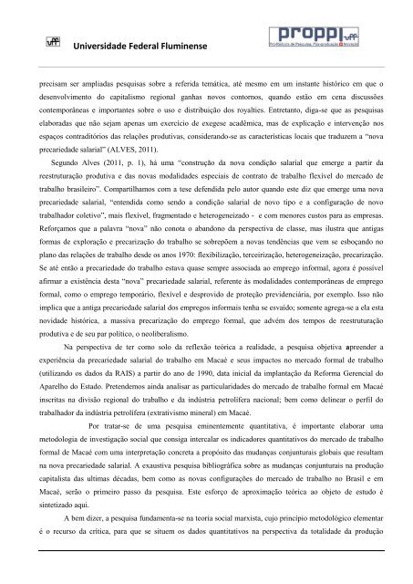 Relatório Final PIBIC - Pesquisa Mercado de Trabalho em - Pólo ...