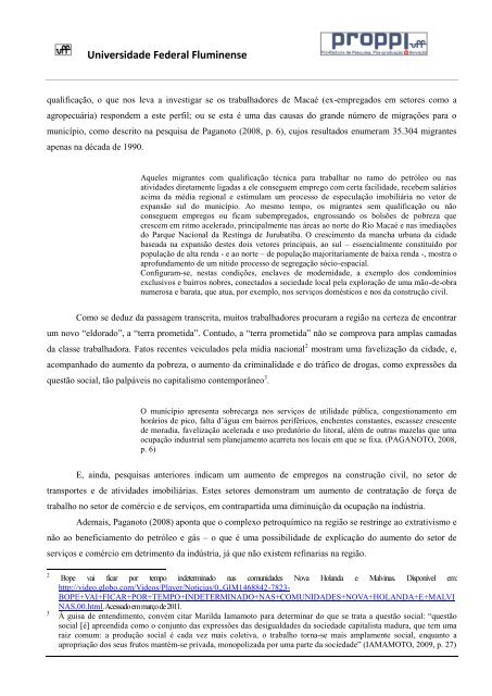 Relatório Final PIBIC - Pesquisa Mercado de Trabalho em - Pólo ...