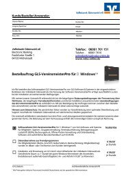 Bestellformular GLS-Vereinsmeister - Volksbank Odenwald eG