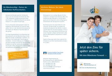 Flyer - Münchener Forward (PDF) - Volksbank Siegerland eG
