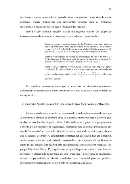 Aprendizagem significativa, explorando alguns conceitos de ...