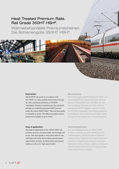 Heat Treated High Performance Rail 350HT HSH® Die ... - voestalpine