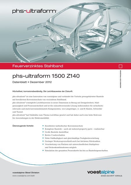 phs-ultraform 1500 Z140 - voestalpine
