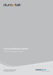 Verschleißfeste Stähle - voestalpine