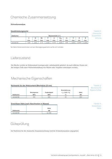 Verschleißfeste Stähle - voestalpine