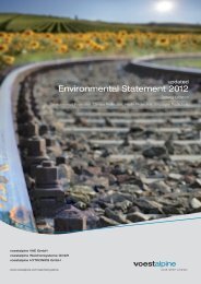 Environmental Statement 2012 (3.25 MB) - voestalpine