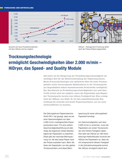 Ein Jahr Paper Technology Center (PTC) â mit Innovationen ... - Voith