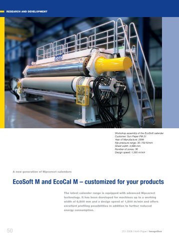 EcoSoft M and EcoCal M â customized for your products - Voith