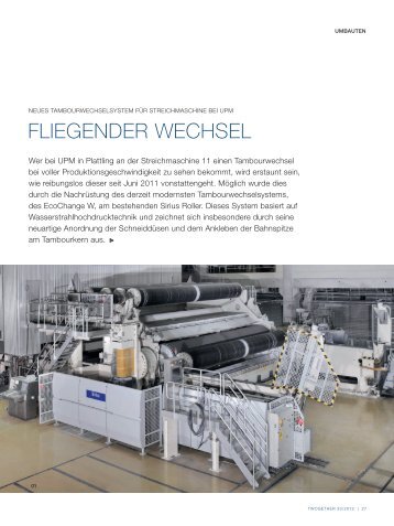 FLIEGENDER WECHSEL - Voith