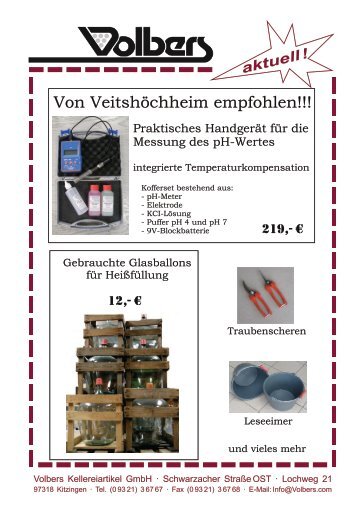 KW 36-37 pHmeter - Herzlich Willkommen Volbers Kellereiartikel ...