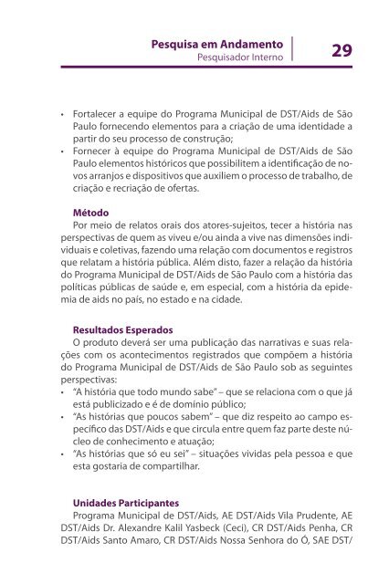 Inventário de Pesquisas e Estudos em DST/AIDS - Programa ...