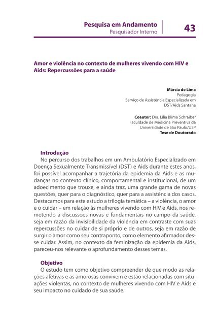 Inventário de Pesquisas e Estudos em DST/AIDS - Programa ...