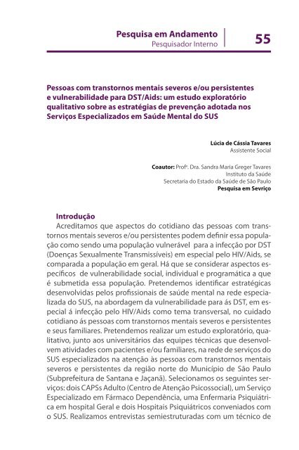 Inventário de Pesquisas e Estudos em DST/AIDS - Programa ...