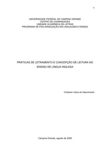 Cristiane Vieira - Programa de Pós-Graduação em Linguagem e ...