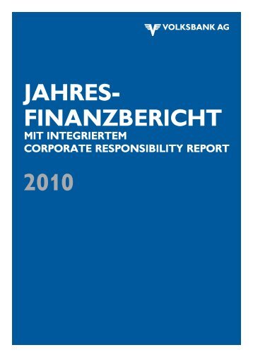 jahresfinanzbericht - Volksbank AG