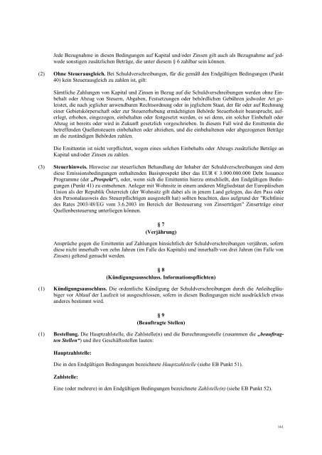 EUR 3000000000 debt issuance programme, 10 ... - Volksbank AG