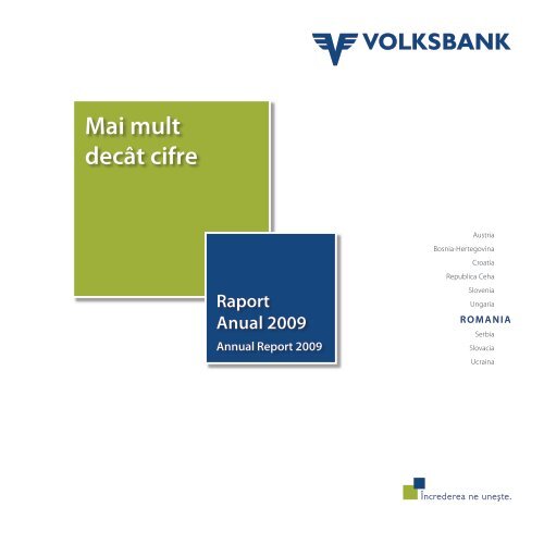 Raport Anual 2009 - Volksbank AG