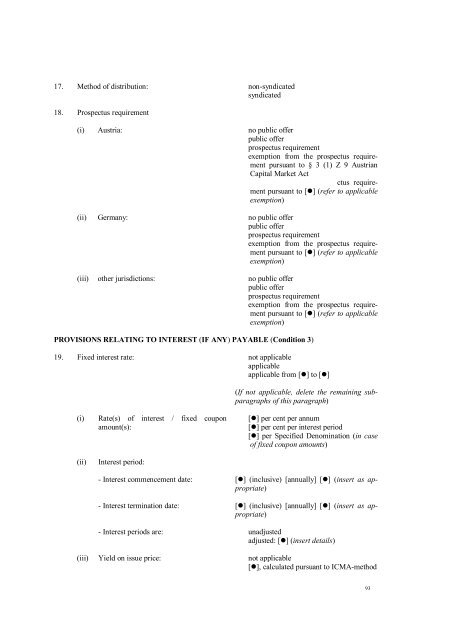 I This document constitutes the base prospectus of ... - Volksbank AG