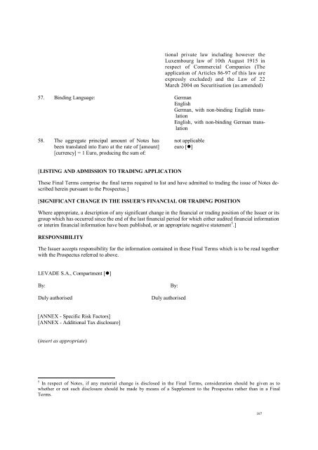 I This document constitutes the base prospectus of ... - Volksbank AG