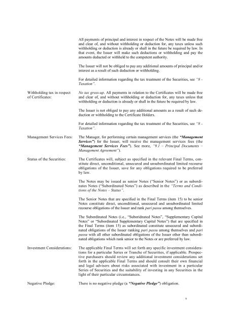 I This document constitutes the base prospectus of ... - Volksbank AG