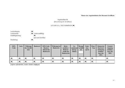 I This document constitutes the base prospectus of ... - Volksbank AG