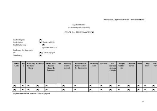 I This document constitutes the base prospectus of ... - Volksbank AG