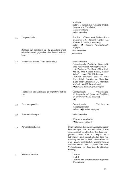 I This document constitutes the base prospectus of ... - Volksbank AG