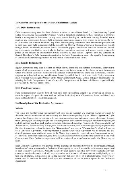 I This document constitutes the base prospectus of ... - Volksbank AG