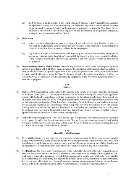 I This document constitutes the base prospectus of ... - Volksbank AG