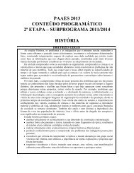 PAAES 2ª Etapa - Conteúdo Programático - Diretoria de Processos ...