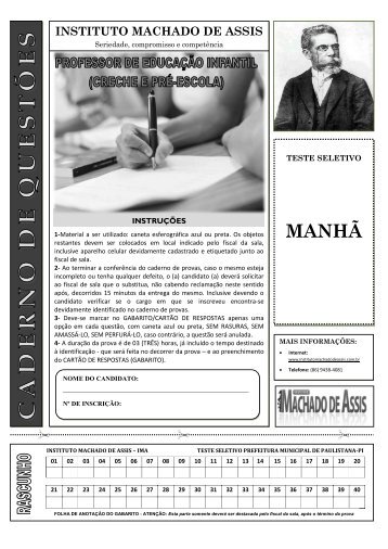 MANHÃ - Instituto Machado de Assis