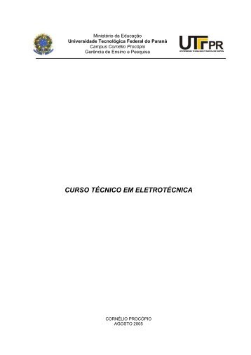 CURSO TÉCNICO EM ELETROTÉCNICA - UTFPR