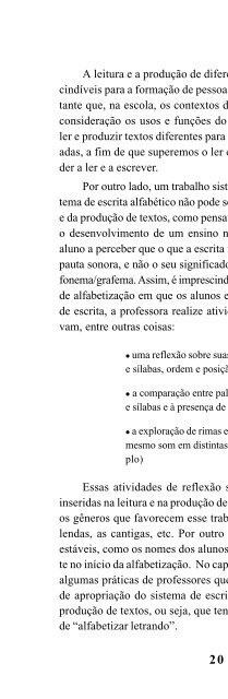 Alfabetização e letramento - Universidade Federal de Pernambuco
