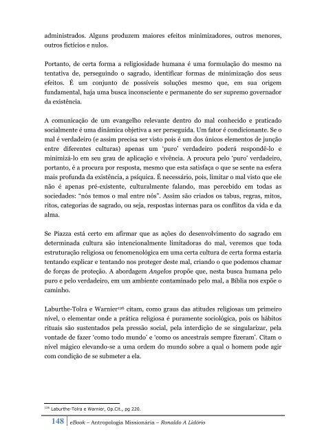 eBook - Antropologia Missionária - Ronaldo Lidorio - Juvep