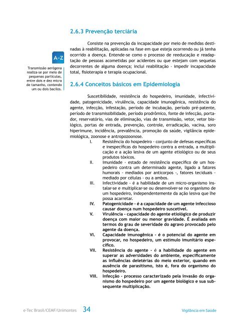 Vigilância Epidemiológica I - CEAD - Unimontes