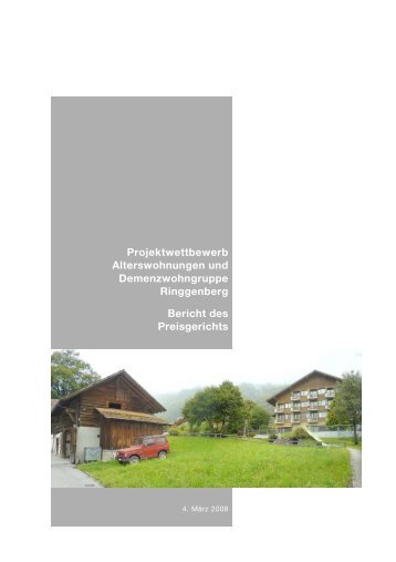 Projektwettbewerb Alterswohnungen und ... - W2H Architekten AG