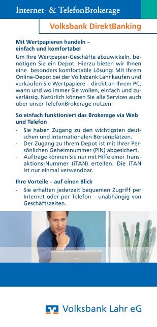 Internet- & TelefonBrokerage - Volksbank Lahr