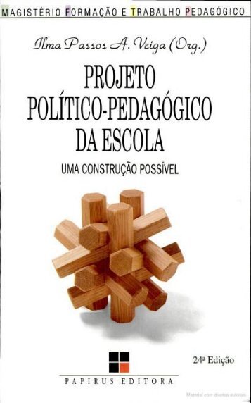 Capítulo - Livro - Ilma Passos : Projeto Político Pedagógico da Escola