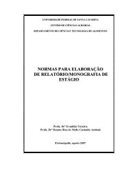 NORMAS PARA ELABORAÇÃO DE RELATÓRIO ... - CAL - UFSC