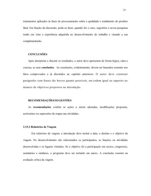 NORMAS PARA ELABORAÇÃO DE RELATÓRIO ... - CAL - UFSC