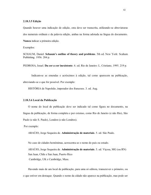 NORMAS PARA ELABORAÇÃO DE RELATÓRIO ... - CAL - UFSC