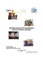 sistematização de experiência projeto grupo criança - Inter Aide