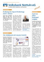 Ausgabe 04/2006 - Volksbank Nottuln eG