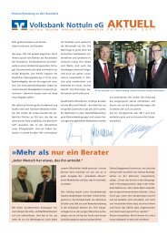 Ausgabe 01/2011 - Volksbank Nottuln eG
